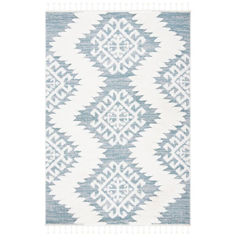 SAFAVIEH Moroccan Tassel Shag Berneice Boho Tribal 2-inch Thick