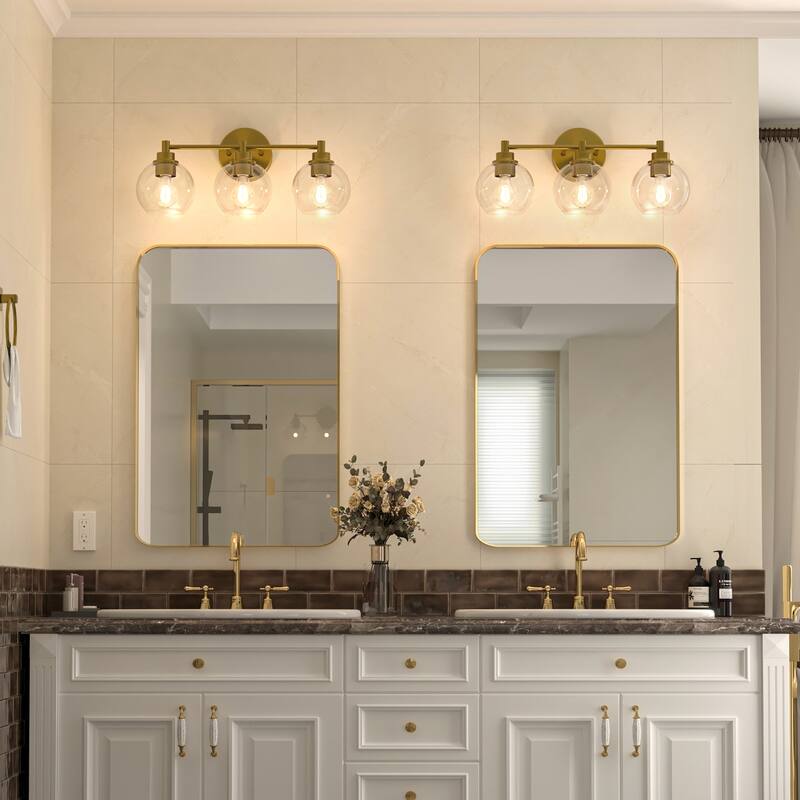 Dimmable Bathroom Vanity Light Globe Glass Shades