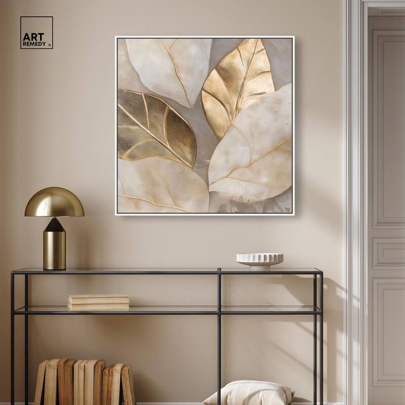 Golden Cascades Canvas by Art Remedy