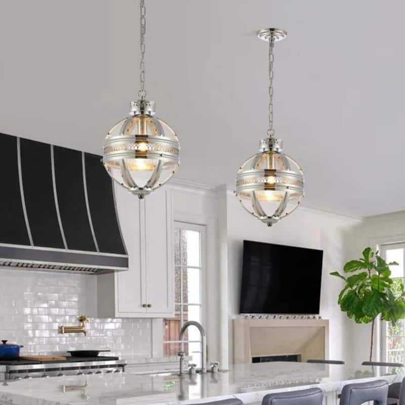 12 Inch Wide Mini Pendant Lamp 19th Century Victorian Style Globe Lantern