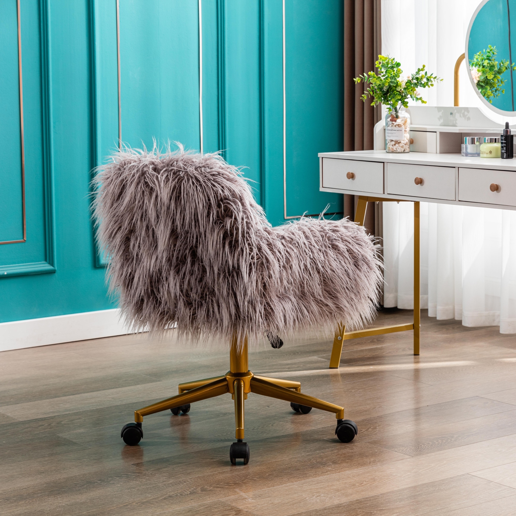 https://ak1.ostkcdn.com/images/products/is/images/direct/4dbb4ff7e309557271be1897d0a8a072127d9e98/Modern-Fake-fur-home-office-chair%2C-fluffy-chair-for-girls%2C-makeup-vanity-Chair-with-Gold---Silver-Plating-Base.jpg