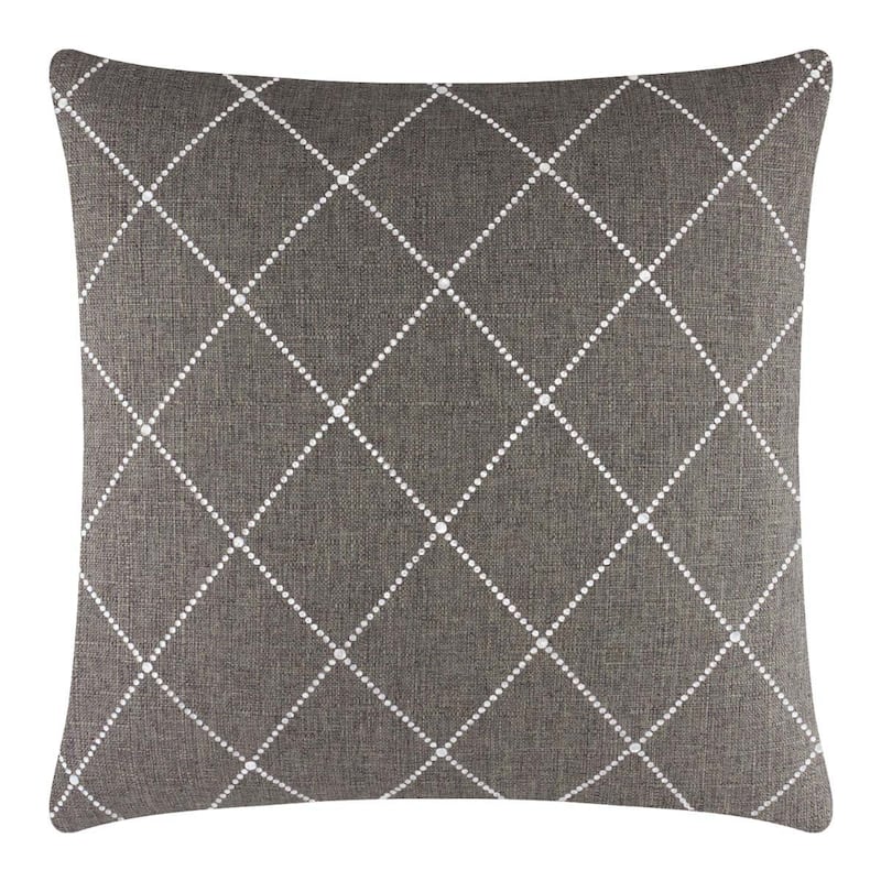 Sparkles Home Atlas Rhinestone Pillow - 16x16 - Brown