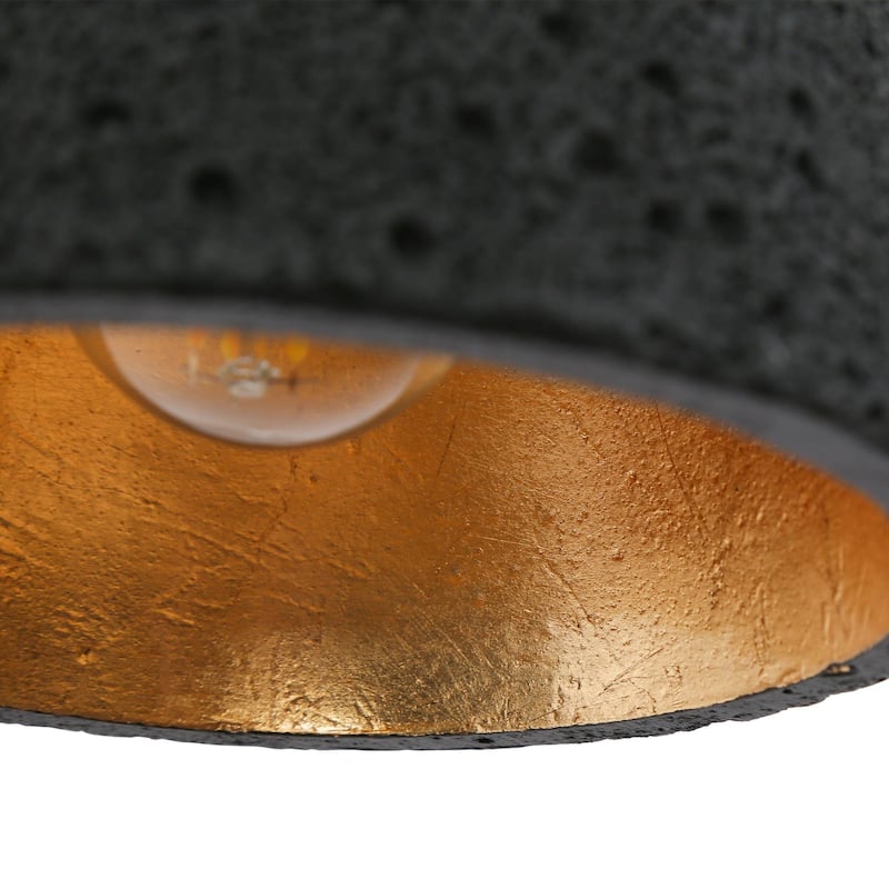 Ampla Modern Farmhouse 1-light Wall Sconce Black and Brass Bathroom Vanity Light