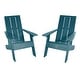 preview thumbnail 5 of 33, HIGHWOOD 2-Piece Modern Adirondack Chairs Nantucket Blue
