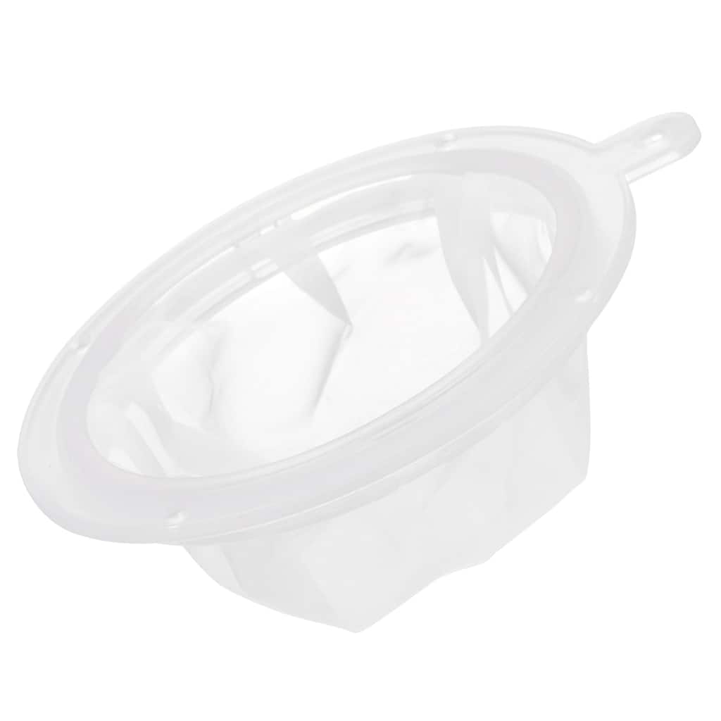 300 Mesh Food Filter Strainer, 5.9in Nylon Fine Mesh Sieve Drainer - White