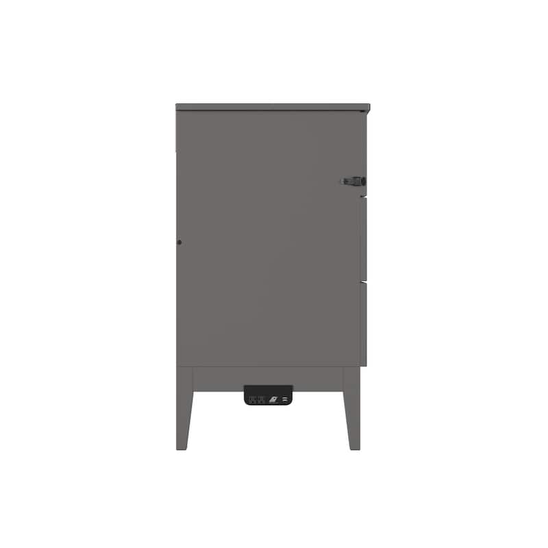 Santa Fe Murphy Bed Chest with Mattress and Built-in Charger