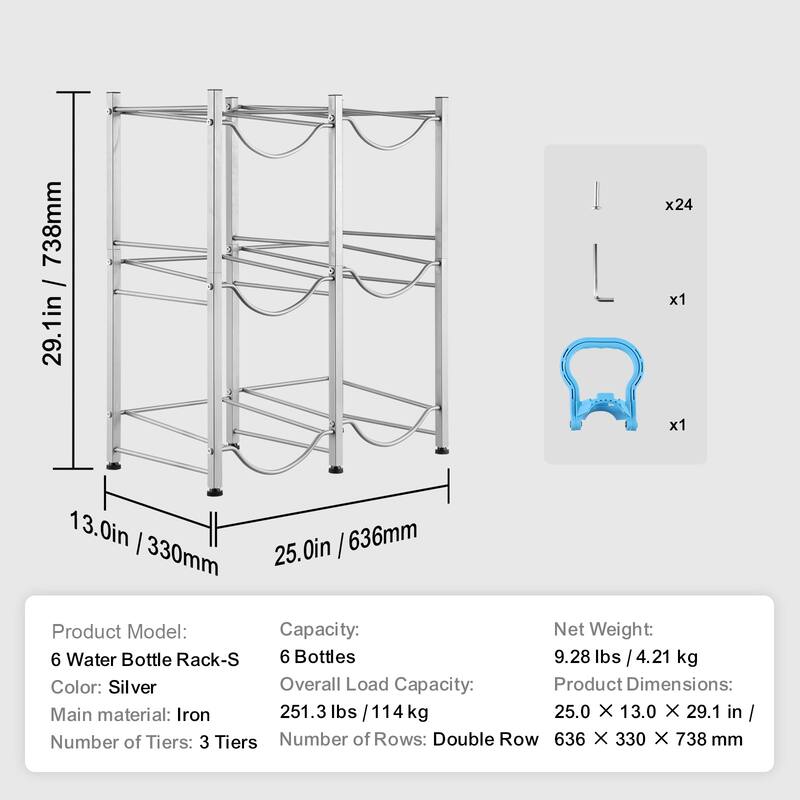 Water Jug Holder Heavy Duty Water Jug Rack for Kitchen, Office, Living Room