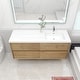preview thumbnail 12 of 39, Selina 60" Wall Mounted Vanity with Single Sink on the Right
