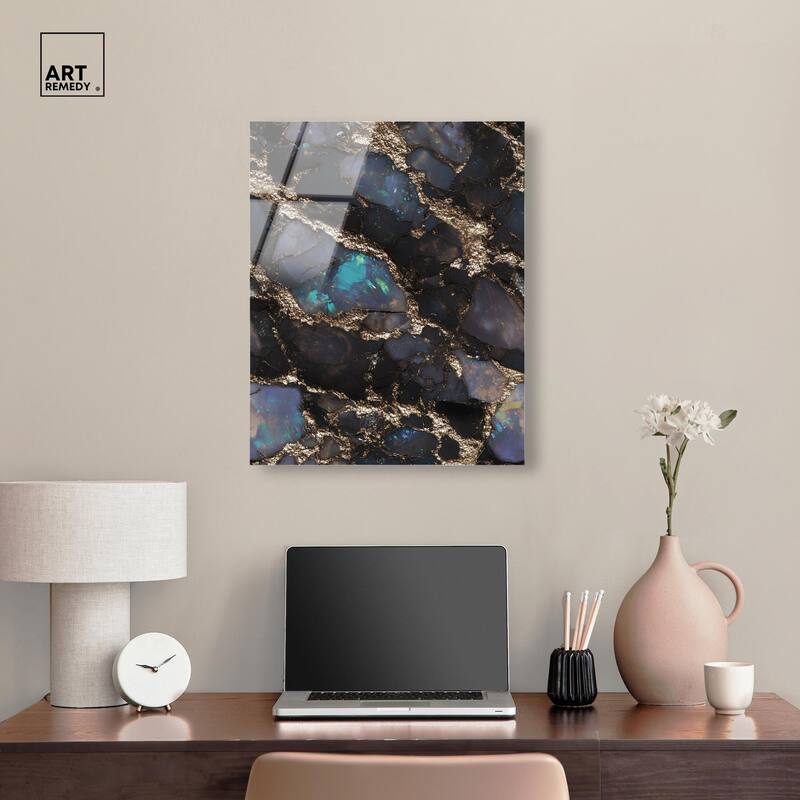 Astral Firelight Acrylic by Art Remedy, Ready to Hang