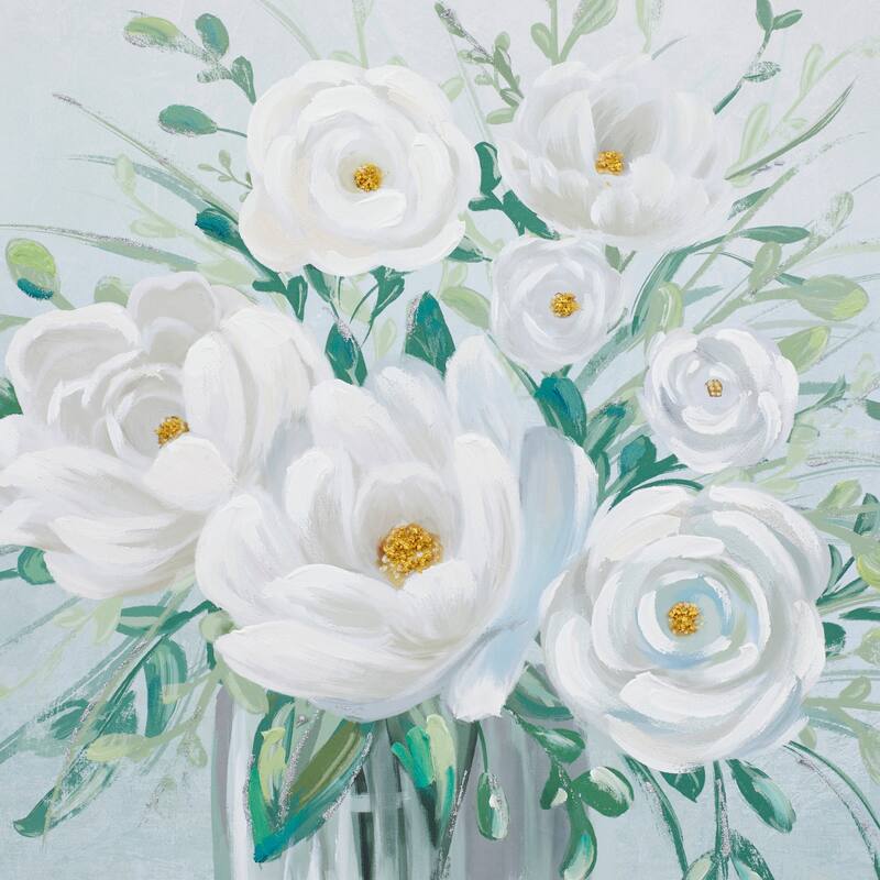 White Polystone French Country Framed Wall Art