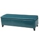 preview thumbnail 23 of 44, Lucinda Faux Leather Storage Bench by Christopher Knight Home - 51.25" L x 17.50" W x 16.25" H
