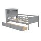 preview thumbnail 24 of 26, Wood Twin Size Platform Bed with LED Light, Multi-functional Headboard