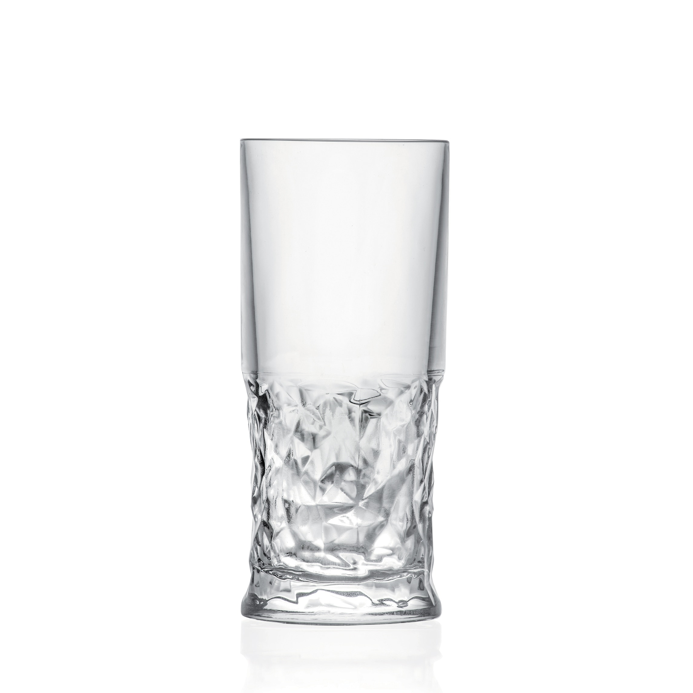 JoyJolt Faye Crystal Highball Drinking Glasses Set 13 oz