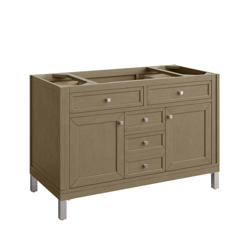 Chicago 48" Single Vanity, Walnut Whisper - No Top