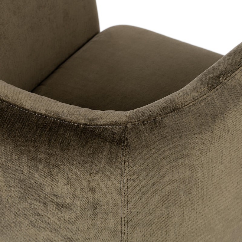 Classic Home Nico Upholstered Fabric Swivel Accent Chair