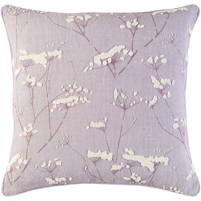 Decorative Pipa Purple 22-inch Throw Pillow Cover