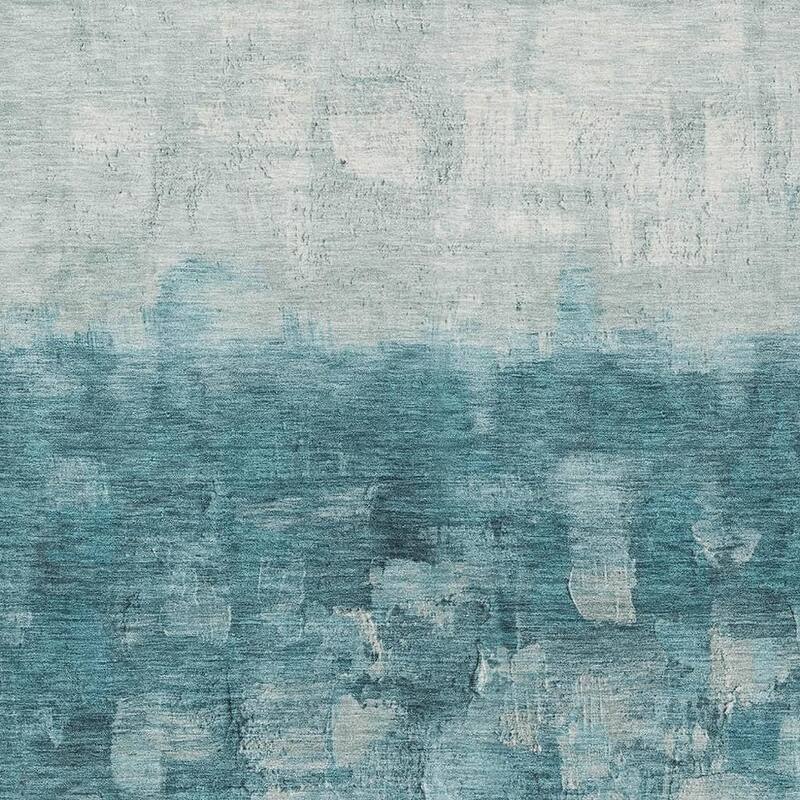 HomeRoots Abstract Transitional Rectangle Outdoor Rug