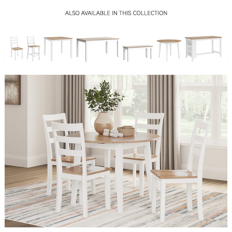 Signature Design by Ashley Gesthaven Dining Drop Leaf Table - 42" W x 42" D x 30.63" H