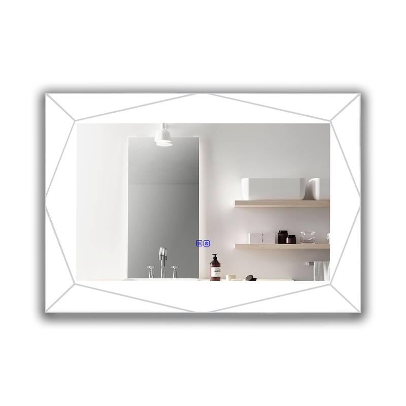 Frameless Back Lit LED Mirror - Silver