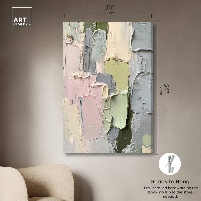 Creamy Contours II Canvas by Art Remedy, Gallery Wrapped