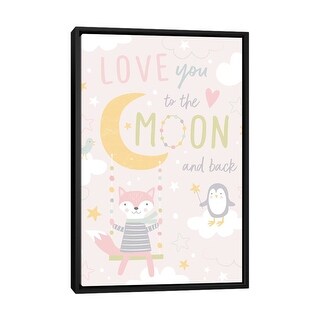 iCanvas "To The Moon II" by Nina Seven Framed Canvas Print - Bed Bath ...