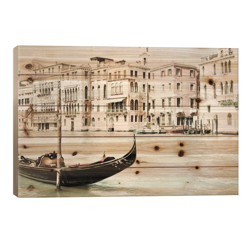 Bella Venizia Print On Wood by Lupen Grainne - Multi-Color - 18x26x1.5