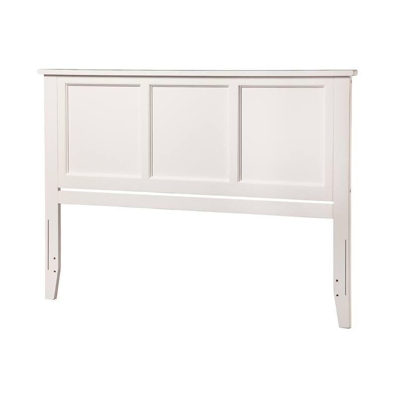 Wood Panel Headboard with Classic Detailing and USB Charger, Fits Standard Frames for a Timeless Bedroom Look