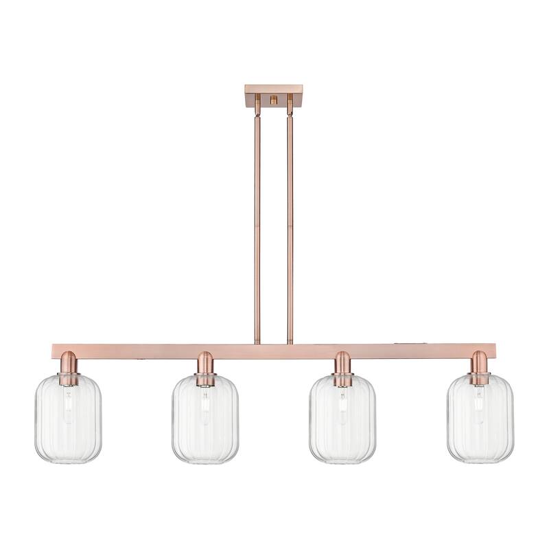 Innovations Lighting Urban Downtown - Preston - 4 Light 48" Jar Shade Stem Hung Island Light