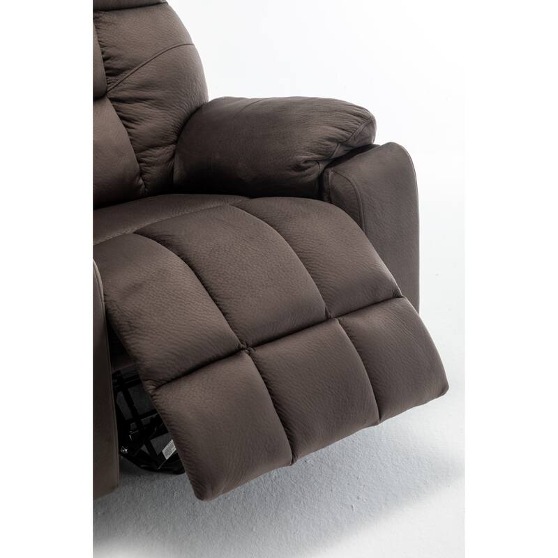 Velvet Wide Power Lift Recliner Chair with Heat, Massage & Silent Motor