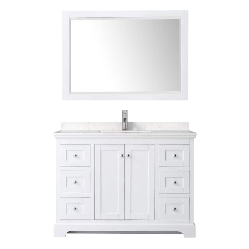 Wyndham Collection Avery 48" Free Standing Single Basin Vanity Set