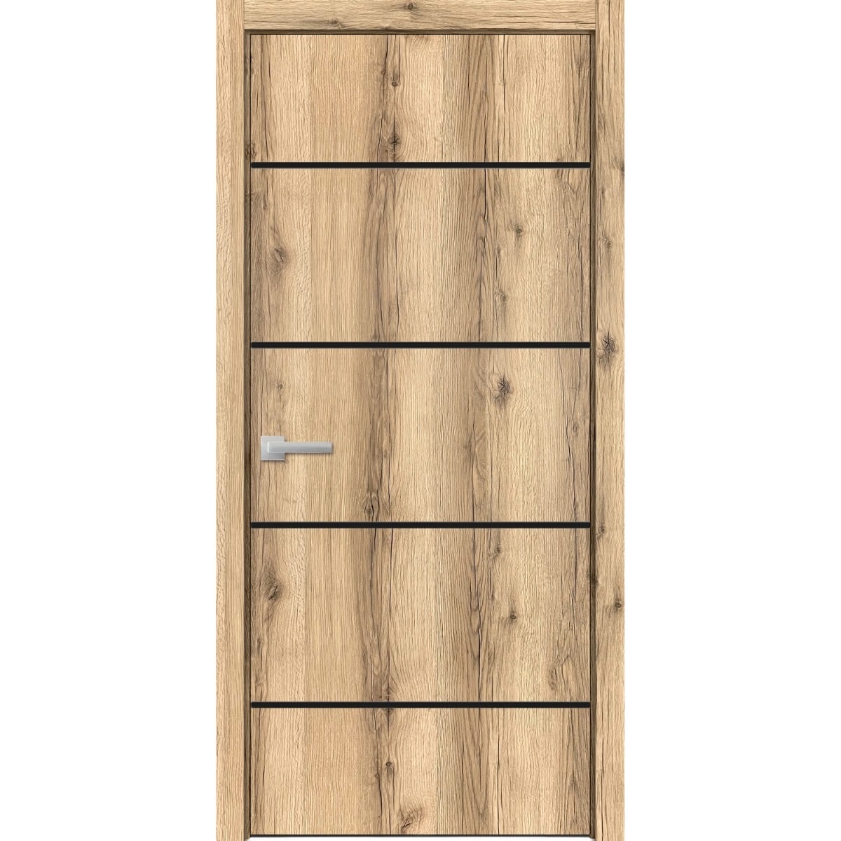 SartoDoors Planum 0015 | Interior French Doors French Door | Solid Wood | Hardware Set | 18x80, Oak Bedroom Door Bathroom Door