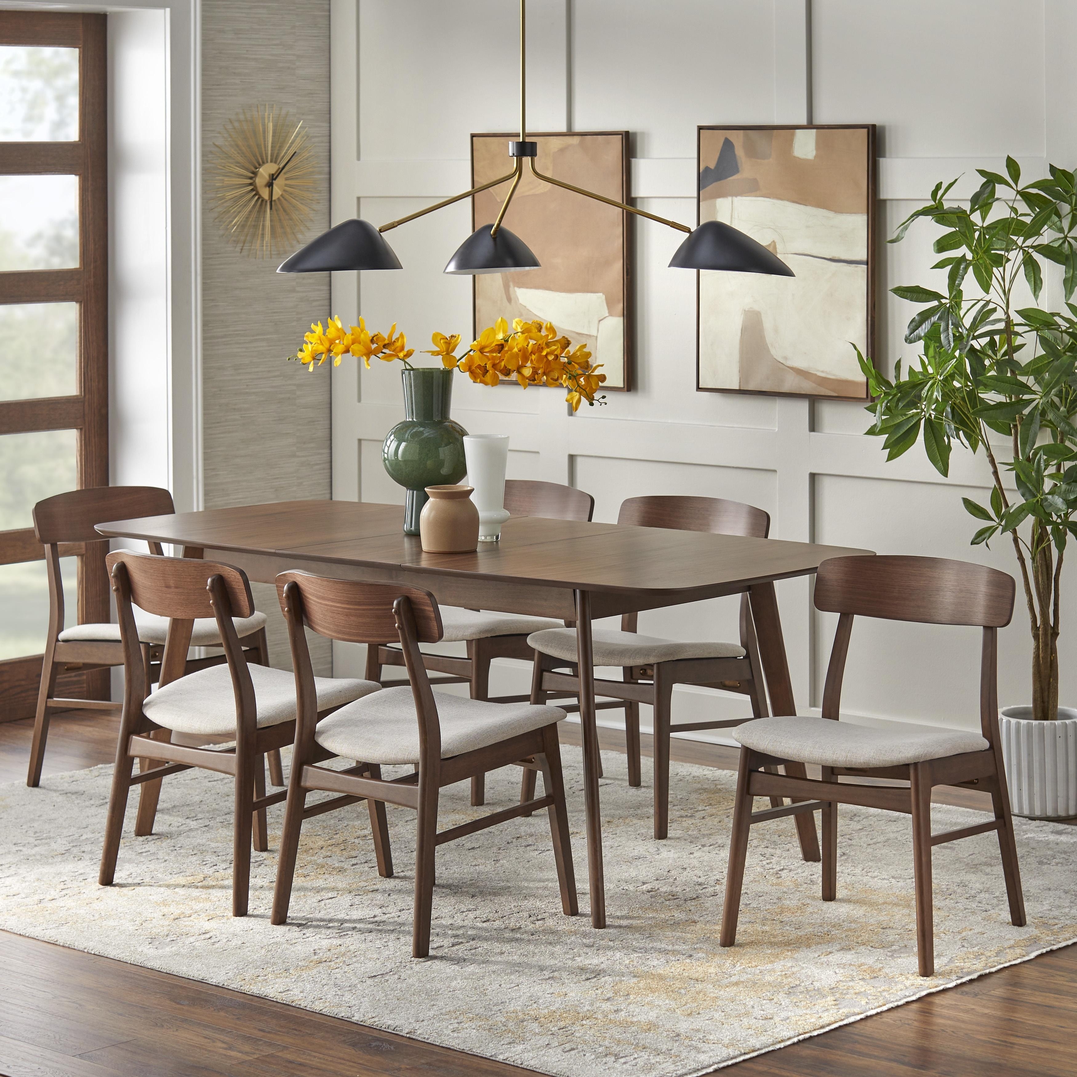 7 Piece Sets Mid Century Modern Dining Sets Bed Bath Beyond