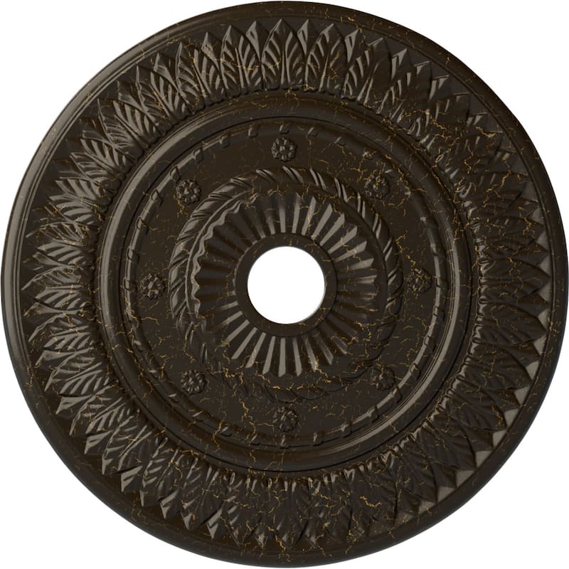 26 3/4"OD x 3 5/8"ID x 1 1/8"P Leaf Ceiling Medallion