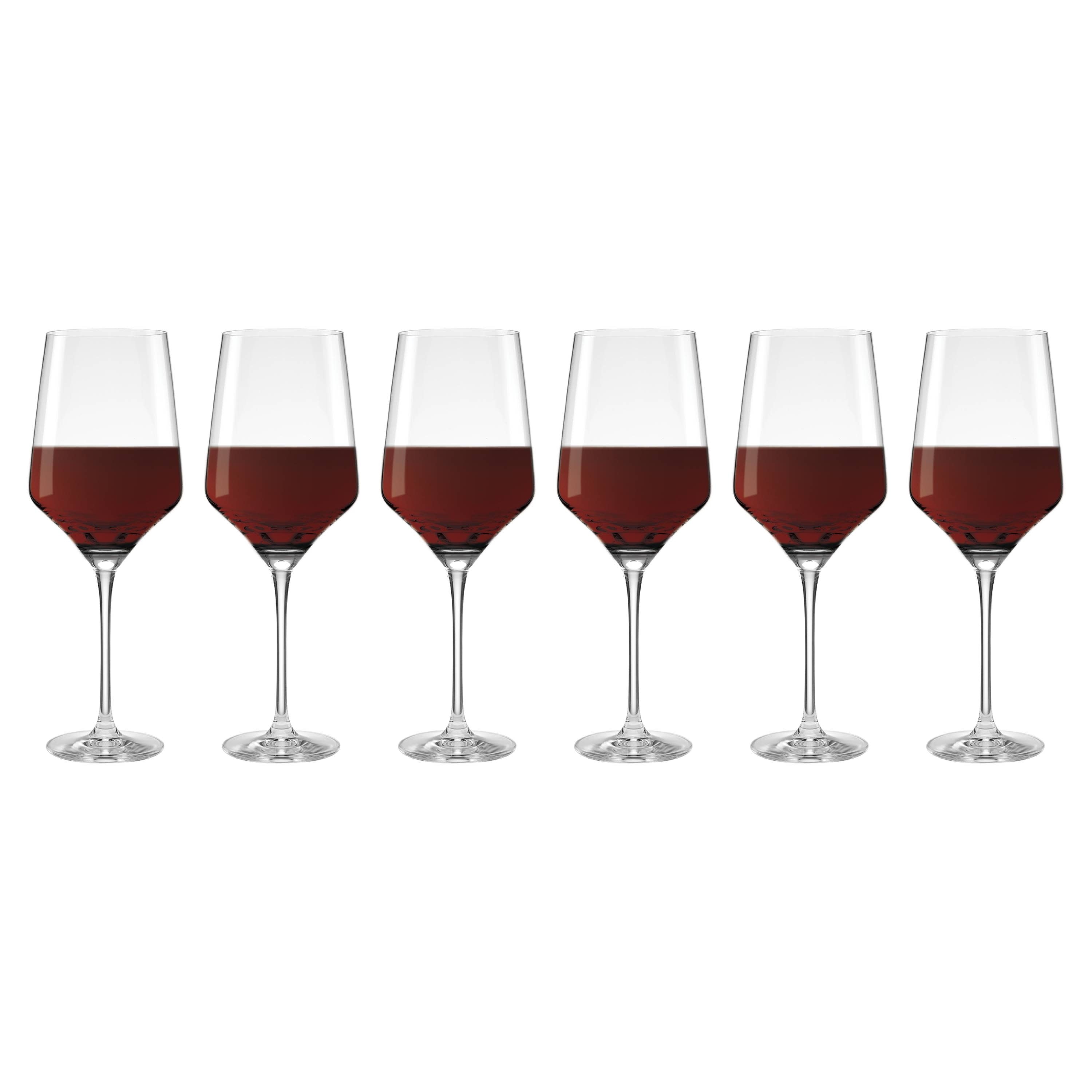 textured wine glasses Ribbed Wine Glasses - Sleek Modern Vibes main image 0
