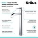preview thumbnail 9 of 32, Kraus 3-in-1 Set White Rectangle Ceramic Sink, Ramus Faucet w/Drain