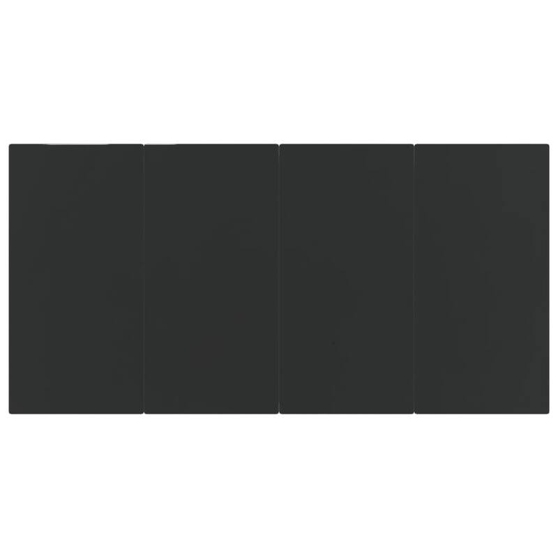 vidaXL Patio Dining Set Outdoor Dining Set Garden Table and Chair Set Black