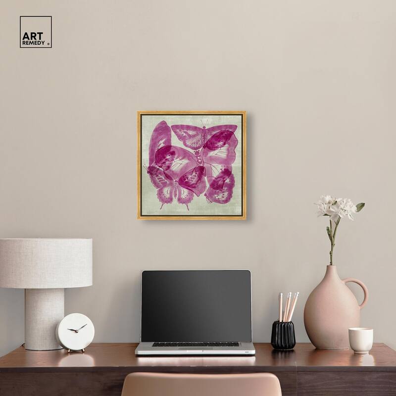Fluttering Wings Canvas by Art Remedy