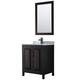 Option Dark Espresso / White Carrara Marble Top / Matte