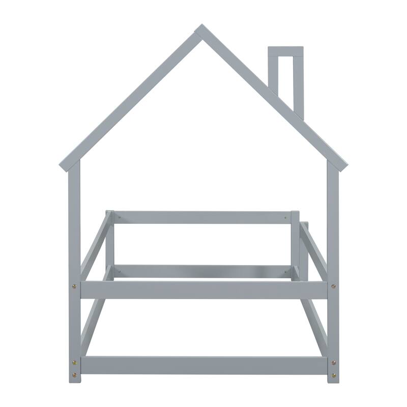 Twin Size Wood bed with Fences