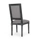 preview thumbnail 56 of 89, Regina Wood Upholstered Dining Chair by Christopher Knight Home