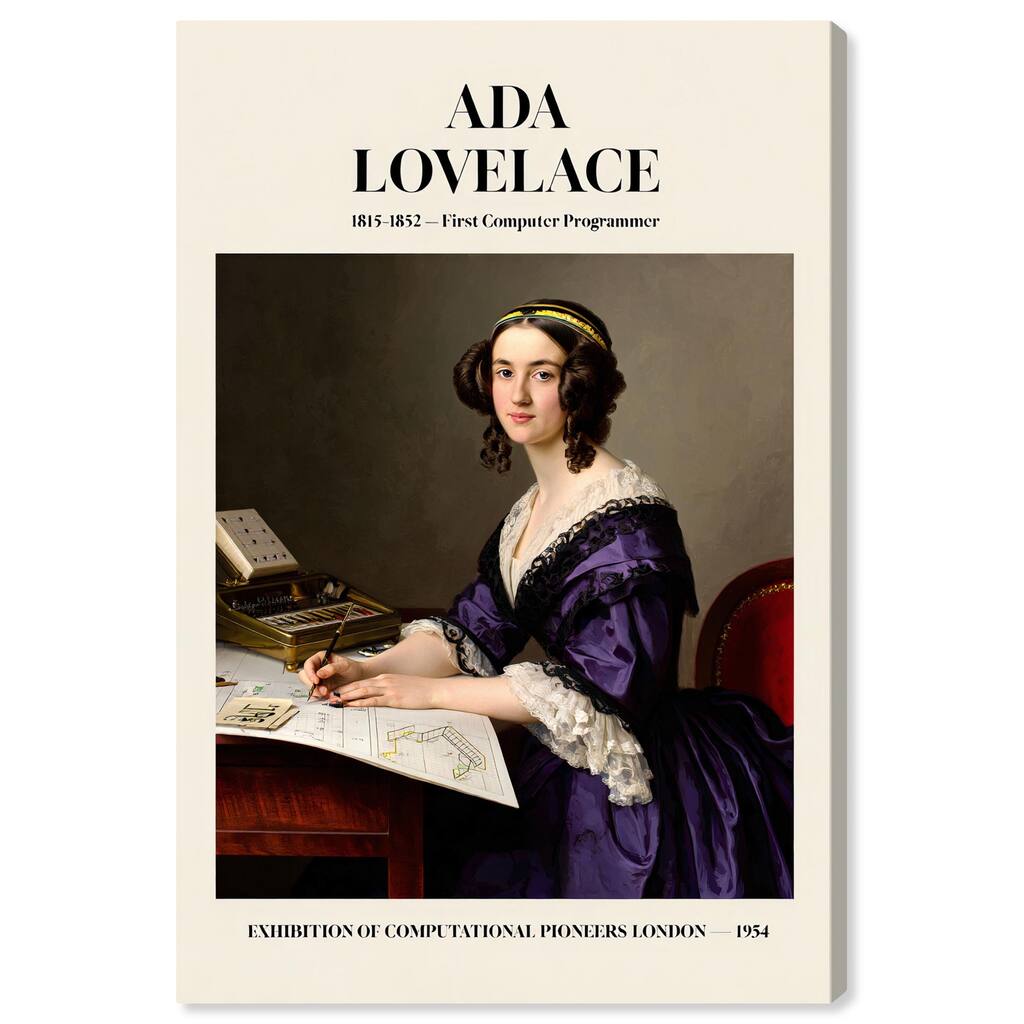 First Programmer Art Canvas by Art Remedy, Gallery Wrapped