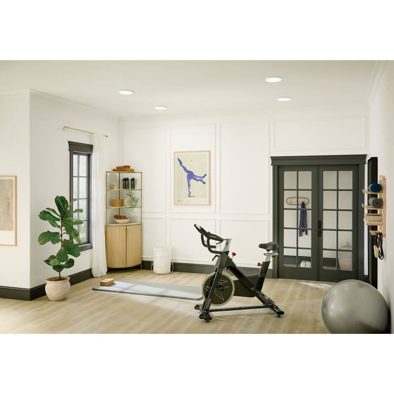 Kichler 53009WH30 Ara 10" Wide LED Flush Mount Drum Ceiling Fixture