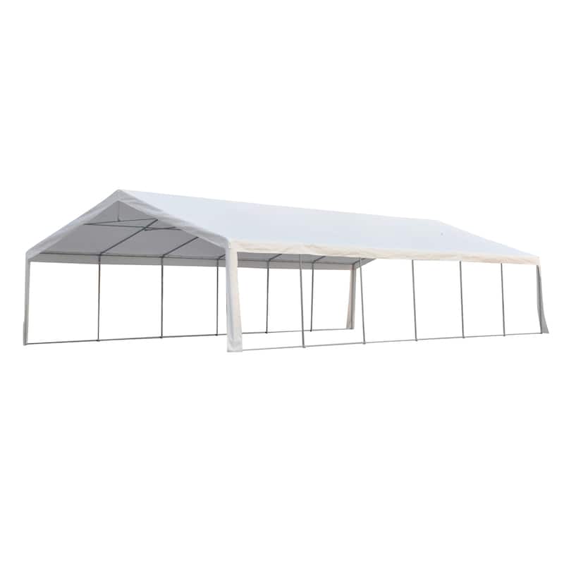 Outsunny White Water-resistant Fabric Heavy-duty Event Tent/Awning