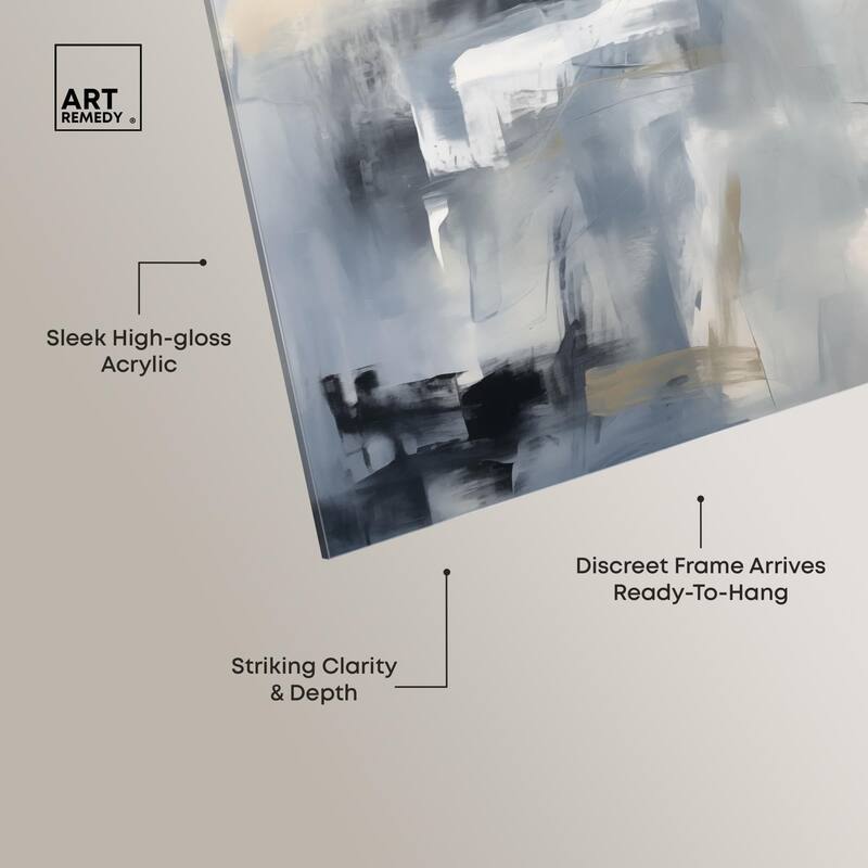 Contemplative Blues II Acrylic by Art Remedy, Ready to Hang