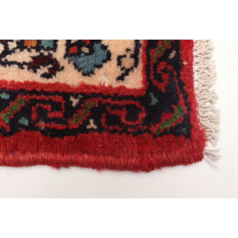 ECARPETGALLERY Hand-knotted Andelz Red Wool Rug - 2'6 x 6'1