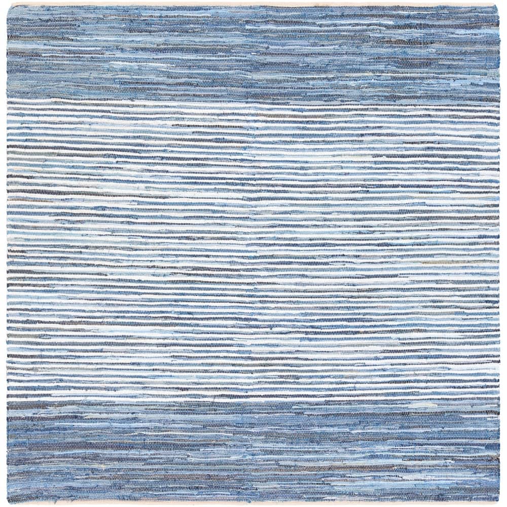 Livabliss Carabello Handmade Casual Denim Stripe Area Rug