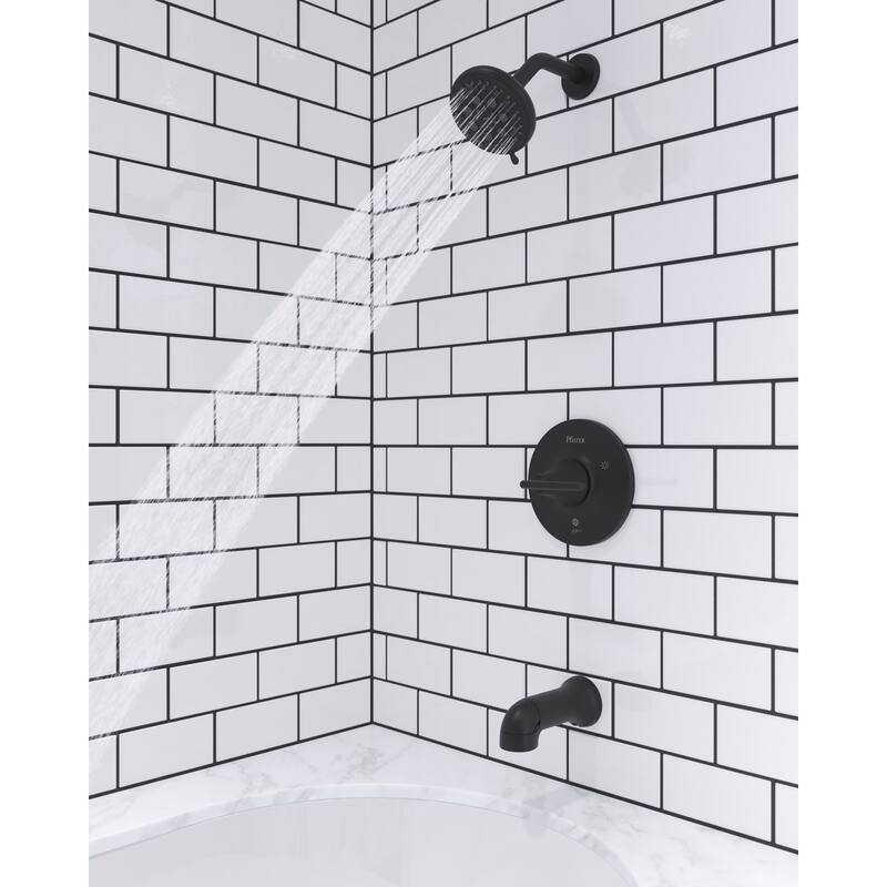 Pfister 8P8-WS2-VED Vedra Tub and Shower Trim Package with 1.8 GPM - Polished Chrome