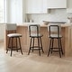 preview thumbnail 10 of 12, Azalea Park Swivel Barstool with Adjustable Height, Set of 3 Grey