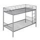 preview thumbnail 8 of 12, 2 In 1 Modern Twin Over Twin Bunk Bed With Steel Construction,Separate into 2 Twin Beds