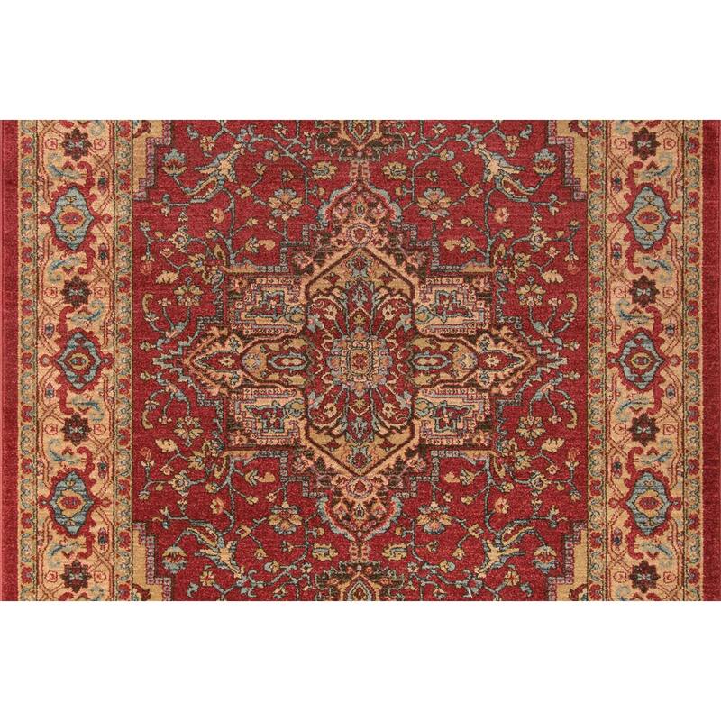 ECARPETGALLERY Machine Woven Elara Red Area Rug - 9'3 x 12'6